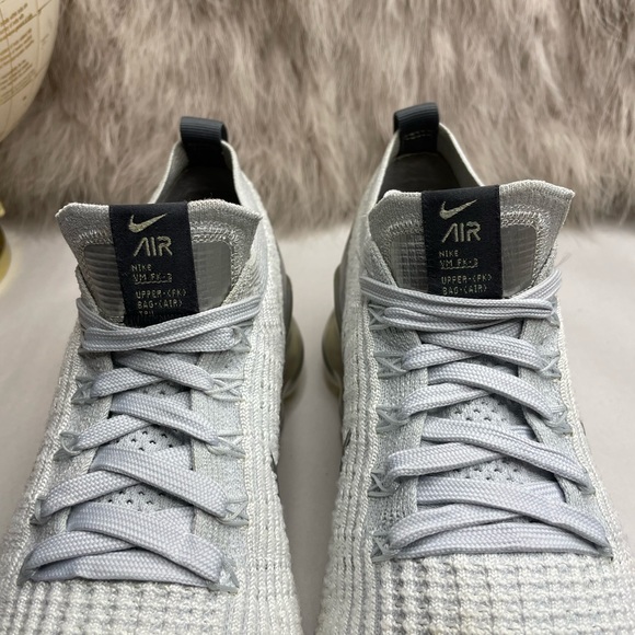 Nike Air VaporMax Flyknit 3 Pure Platinum White - Picture 10 of 11